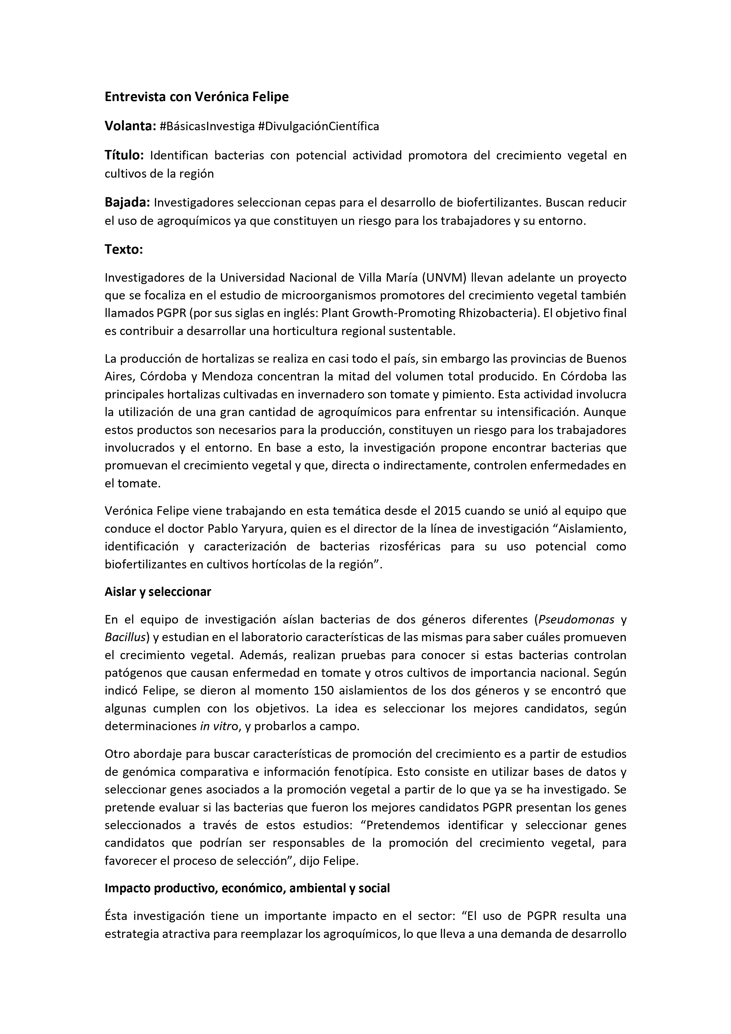 Página 1 de la Entrevista 36